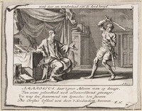 KG 05747
<br/>
Ambrosius in studeervertrek
<br/>
<em>Luyken, Jan (1649-1712)</em>